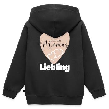 Baby Geschenkidee Muttertag Vatertag Weihnachten - Kinder Premium Organic Zip Hoodie - Schwarz - Hinten - AI Model Kid Male (0cm)
