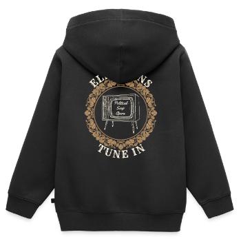 Retro Election TV Satire - Kids Premium Organic Zip-up Hoodie - black - Back - AI Model Kid Male (0cm)