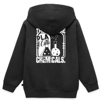 Chemist Let Chemist Plays Chemicals - Kids Premium Organic Zip-up Hoodie - black - Back - AI Model Kid Male (0cm)
