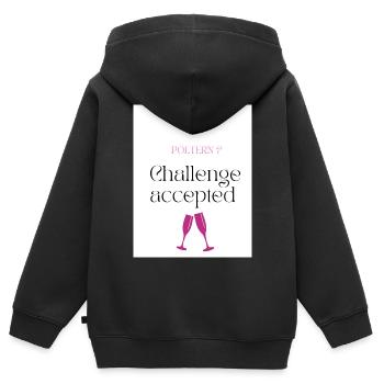 Die_letzten_stunden - Sweat Premium à capuche zippé enfant bio - noir - Dos - AI Model Kid Male (0cm)