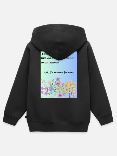 Alices Kapitel - Kinder Premium Organic Zip Hoodie - Schwarz