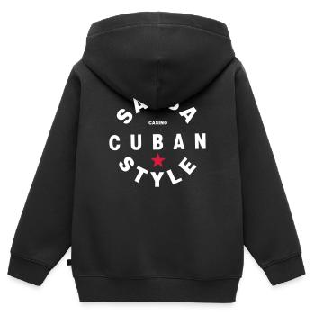 Salsa Cuban Style - Salsa Dance Fashion - Kinder Premium Organic Zip Hoodie - Schwarz - Hinten - AI Model Kid Male (0cm)