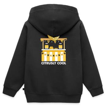 Limonade Limonade Limonade Limonade Stand Design - Sweat Premium à capuche zippé enfant bio - noir - Dos - AI Model Kid Male (0cm)