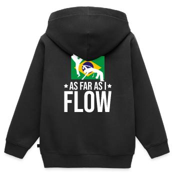 Capoeira for Mixed Martial Arts and Kickboxing - Kids Premium Organic Zip-up Hoodie - black - Back - AI Model Kid Male (0cm)