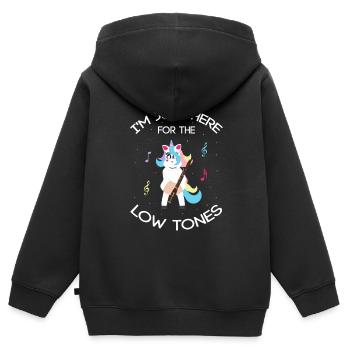 Orchester und Holzblasinstrument - Kinder Premium Organic Zip Hoodie - Schwarz - Hinten - AI Model Kid Male (0cm)