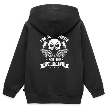 Autolackierer Angebot für Autolackierer - Kinder Premium Organic Zip Hoodie - Schwarz - Hinten - AI Model Kid Male (0cm)