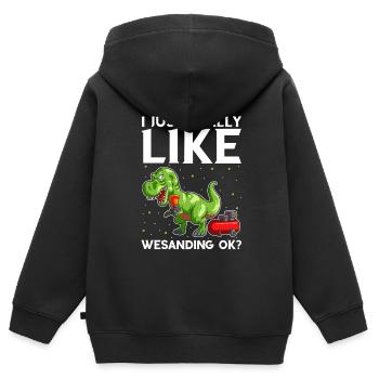 Autolackierer Angebot für Autolackierer - Kinder Premium Organic Zip Hoodie - Schwarz - Hinten - AI Model Kid Male (0cm)