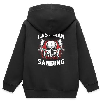 Offre Car Painter pour les carrossiers - Sweat Premium à capuche zippé enfant bio - noir - Dos - AI Model Kid Male (0cm)