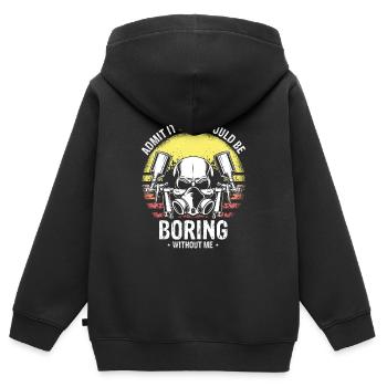 Offre Car Painter pour les carrossiers - Sweat Premium à capuche zippé enfant bio - noir - Dos - AI Model Kid Male (0cm)