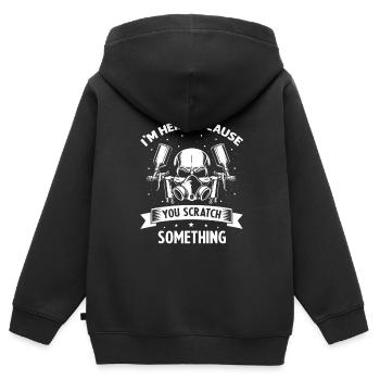 Autolackierer Angebot für Karosserietechniker - Kinder Premium Organic Zip Hoodie - Schwarz - Hinten - AI Model Kid Male (0cm)