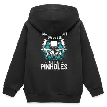 Offre Car Painter pour les peintres automobiles - Sweat Premium à capuche zippé enfant bio - noir - Dos - AI Model Kid Male (0cm)