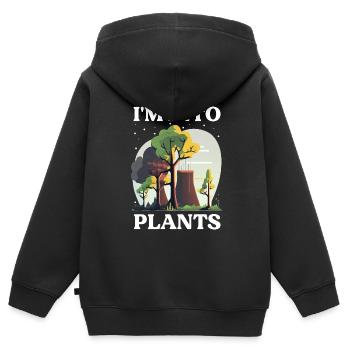 Nuklearingenieur für Kernkraftwerk und Kernenergie - Kinder Premium Organic Zip Hoodie - Schwarz - Hinten - AI Model Kid Male (0cm)