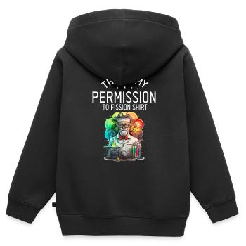 Erneuerbare Nukleare Spruch für Nukleartechnik - Kinder Premium Organic Zip Hoodie - Schwarz - Hinten - AI Model Kid Male (0cm)