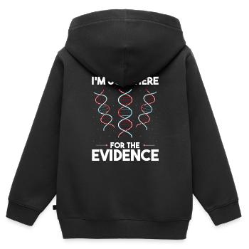 Forensische Kriminologie und Tatort-Ermittler - Kinder Premium Organic Zip Hoodie - Schwarz - Hinten - AI Model Kid Male (0cm)