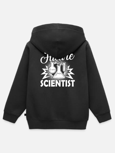 Wissenschaftler Zukünftiger Wissenschaftler - Kinder Premium Organic Zip Hoodie - Schwarz