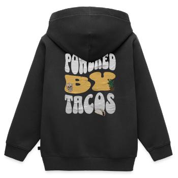Taco - Sweat Premium à capuche zippé enfant bio - noir - Dos - AI Model Kid Male (0cm)