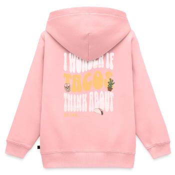 Taco - Kids Premium Organic Zip-up Hoodie - rose - Back - AI Model Kid Female (0cm)