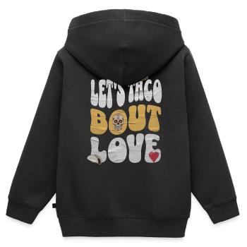 Taco - Sweat Premium à capuche zippé enfant bio - noir - Dos - AI Model Kid Male (0cm)