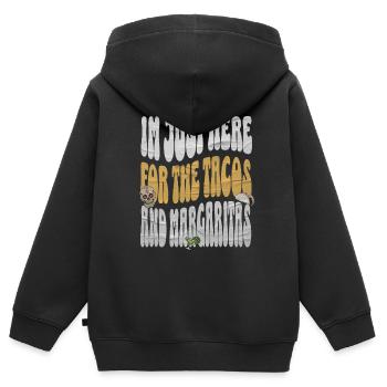 Taco - Sweat Premium à capuche zippé enfant bio - noir - Dos - AI Model Kid Male (0cm)