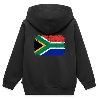 Afrique du Sud - Sweat Premium à capuche zippé enfant bio - noir - Dos - AI Model Kid Male (0cm)