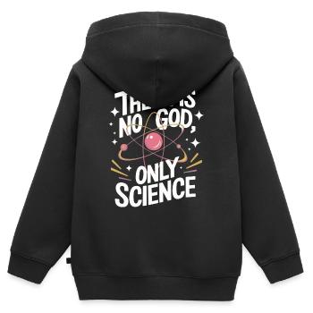 Atheismus Atheist Anti-Religion Agnostiker - Kinder Premium Organic Zip Hoodie - Schwarz - Hinten - AI Model Kid Male (0cm)