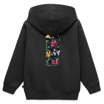 Make art not war - Kinder Premium Organic Zip Hoodie - Schwarz - Hinten - AI Model Kid Male (0cm)