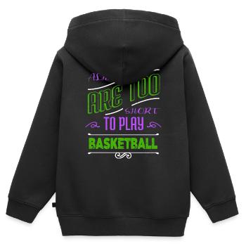 alien i dont speak human alien spaceship - Kinder Premium Organic Zip Hoodie - Schwarz - Hinten - AI Model Kid Male (0cm)