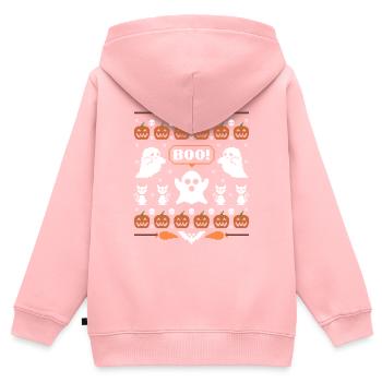 Halloween 8-Bit - Kids Premium Organic Zip-up Hoodie - rose - Back - AI Model Kid Female (0cm)