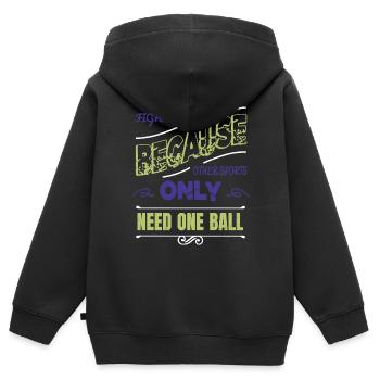 Sports Fight Belt Mixed Martial Arts Birthday - Kids Premium Organic Zip-up Hoodie - black - Back - AI Model Kid Male (0cm)
