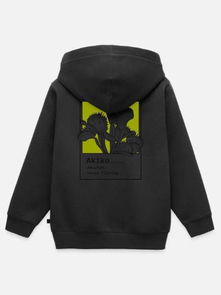 Venusfliegenfalle Akiko - Kinder Premium Organic Zip Hoodie - Schwarz