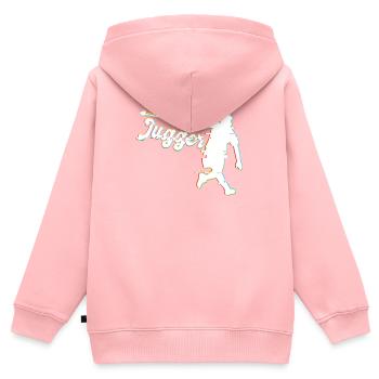Glitched Funny Jugger - Kids Premium Organic Zip-up Hoodie - rose - Back - AI Model Kid Female (0cm)