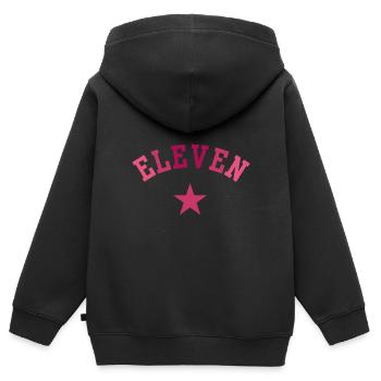 Elfter Geburtstag 11 Mädchen Eleven College Style - Kinder Premium Organic Zip Hoodie - Schwarz - Hinten - AI Model Kid Male (0cm)