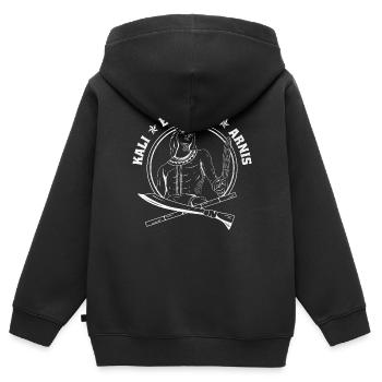 Kali Eskrima Arnis Filipino Design für stolz Pinoy - Kinder Premium Organic Zip Hoodie - Schwarz - Hinten - AI Model Kid Male (0cm)