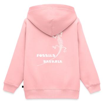 Dinosaurier, Fossilien, Paläontologe, - Kinder Premium Organic Zip Hoodie - Rosa - Hinten - AI Model Kid Female (0cm)