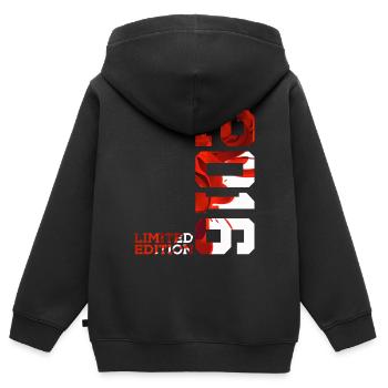 10E ANNIVERSAIRE 10 ANS ÉDITION LIMITÉE 2016 - Sweat Premium à capuche zippé enfant bio - noir - Dos - AI Model Kid Male (0cm)