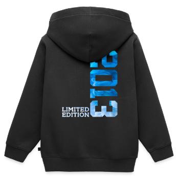 13. GEBURTSTAG LIMITED EDITION 2013 - Kinder Premium Organic Zip Hoodie - Schwarz - Hinten - AI Model Kid Male (0cm)