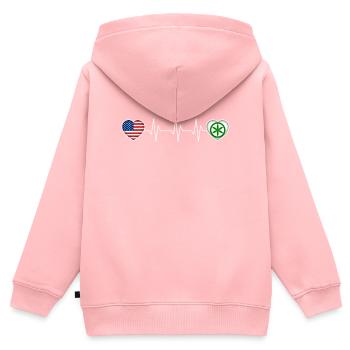 Padanie - Sweat Premium à capuche zippé enfant bio - rose - Dos - AI Model Kid Female (0cm)