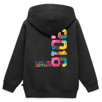 10. GEBURTSTAG LIMITED EDITION 2016 - Kinder Premium Organic Zip Hoodie - Schwarz - Hinten - AI Model Kid Male (0cm)