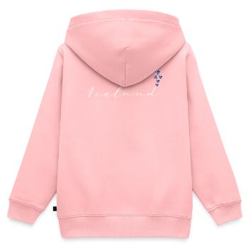 Island - Kinder Premium Organic Zip Hoodie - Rosa - Hinten - AI Model Kid Female (0cm)