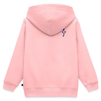 Turks und Caicosinseln - Kinder Premium Organic Zip Hoodie - Rosa - Hinten - AI Model Kid Female (0cm)