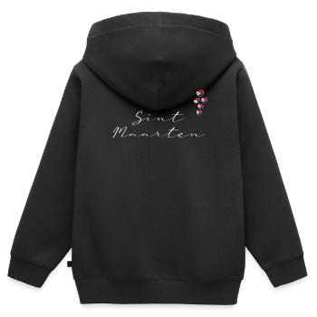 Sint Maarten - Sweat Premium à capuche zippé enfant bio - noir - Dos - AI Model Kid Male (0cm)