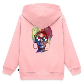 Panama - Kids Premium Organic Zip-up Hoodie - rose - Back - AI Model Kid Female (0cm)