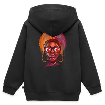 Osmanisches Reich - Kinder Premium Organic Zip Hoodie - Schwarz - Hinten - AI Model Kid Male (0cm)