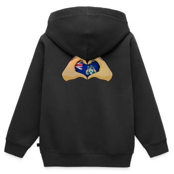 Ascension - Sweat Premium à capuche zippé enfant bio - noir - Dos - AI Model Kid Male (0cm)