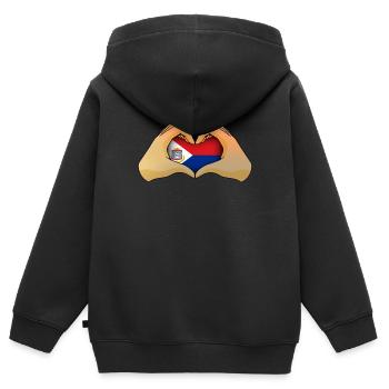 Sint Maarten - Sweat Premium à capuche zippé enfant bio - noir - Dos - AI Model Kid Male (0cm)