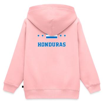 Honduras - Kinder Premium Organic Zip Hoodie - Rosa - Hinten - AI Model Kid Female (0cm)