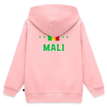Mali - Kids Premium Organic Zip-up Hoodie - rose - Back - AI Model Kid Female (0cm)