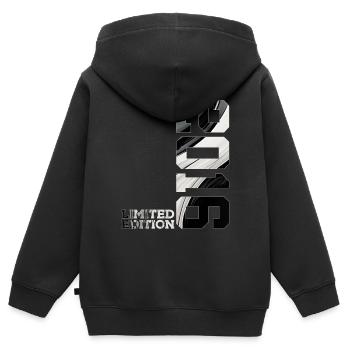 10TH ANNIVERSARY LIMITED EDITION 2016 - Kids Premium Organic Zip-up Hoodie - black - Back - AI Model Kid Male (0cm)
