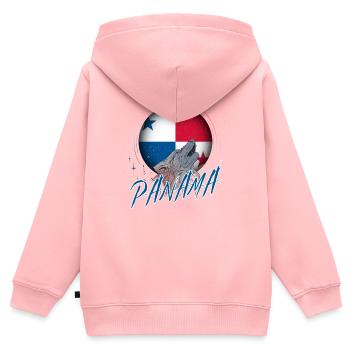 Panama - Kids Premium Organic Zip-up Hoodie - rose - Back - AI Model Kid Female (0cm)