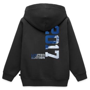 9E ANNIVERSAIRE ÉDITION LIMITÉE 2017 - Sweat Premium à capuche zippé enfant bio - noir - Dos - AI Model Kid Male (0cm)